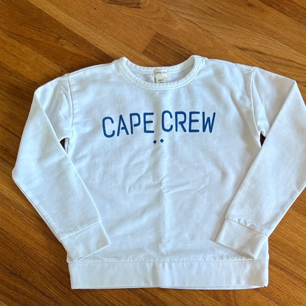 Crewcuts White “Cape Crew” Sweatshirt